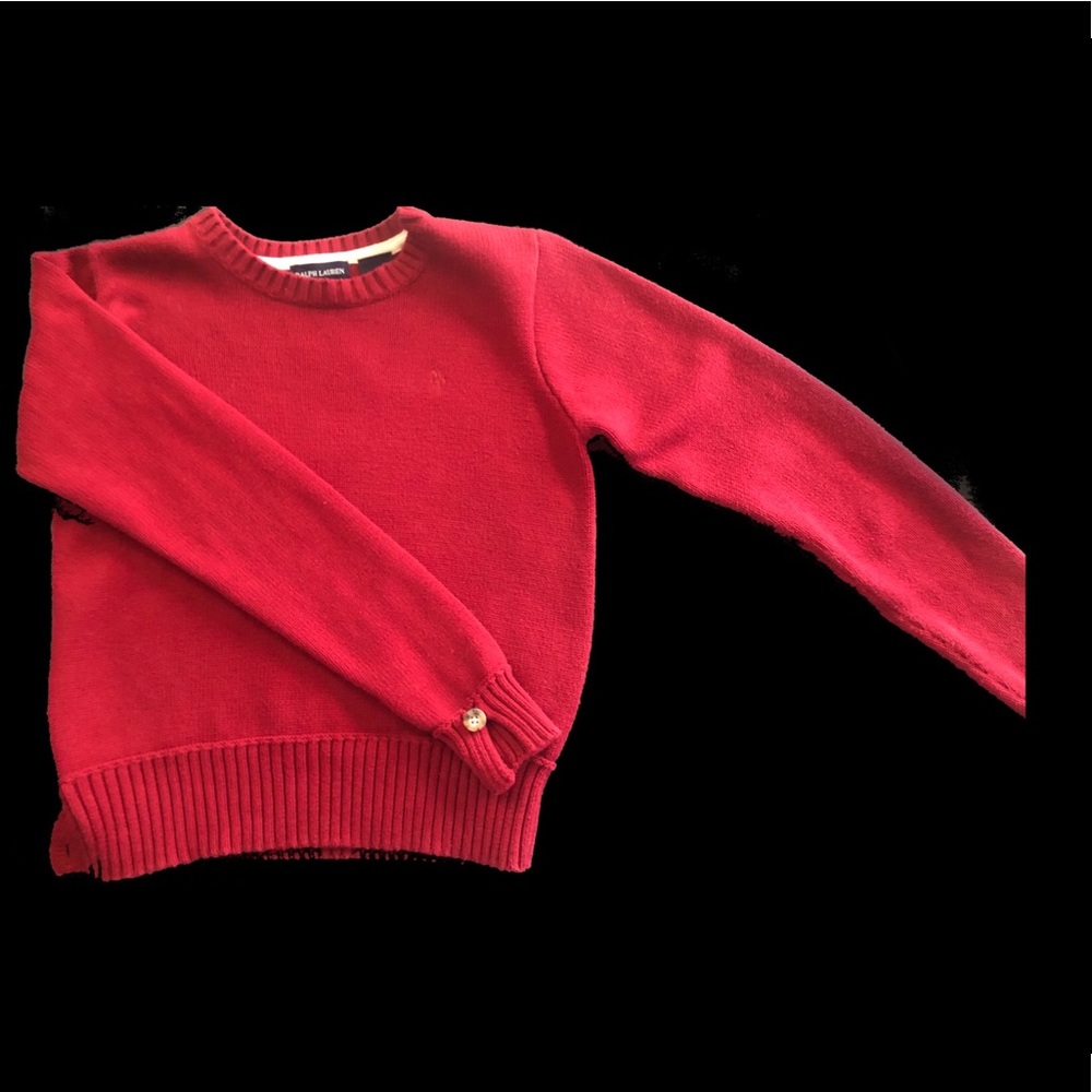 ♥️Ralph Lauren Dark Red Sweater size Large♥️